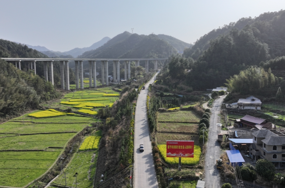 一路花香一路景 美丽乡村入画来