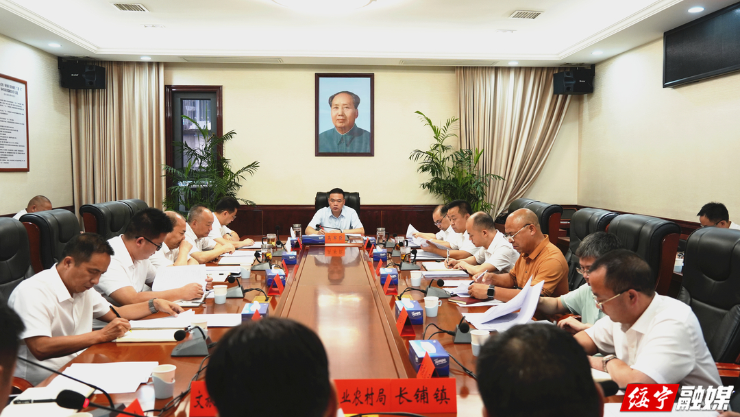 吴军臣主持召开县委书记专题调度会