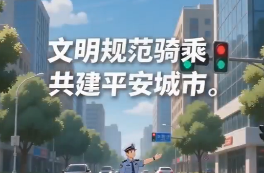 【文明城市建设进行时】文明规范骑乘，共建平安城市