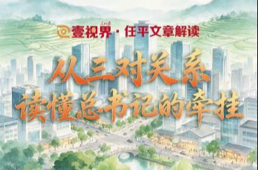 壹视界·任平文章解读 | 从三对关系，读懂总书记的牵挂