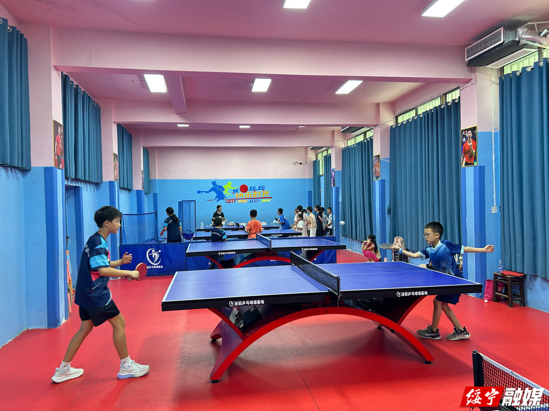 2026年绥宁县“七彩假期”暑期公益乒乓球培训班顺利结课