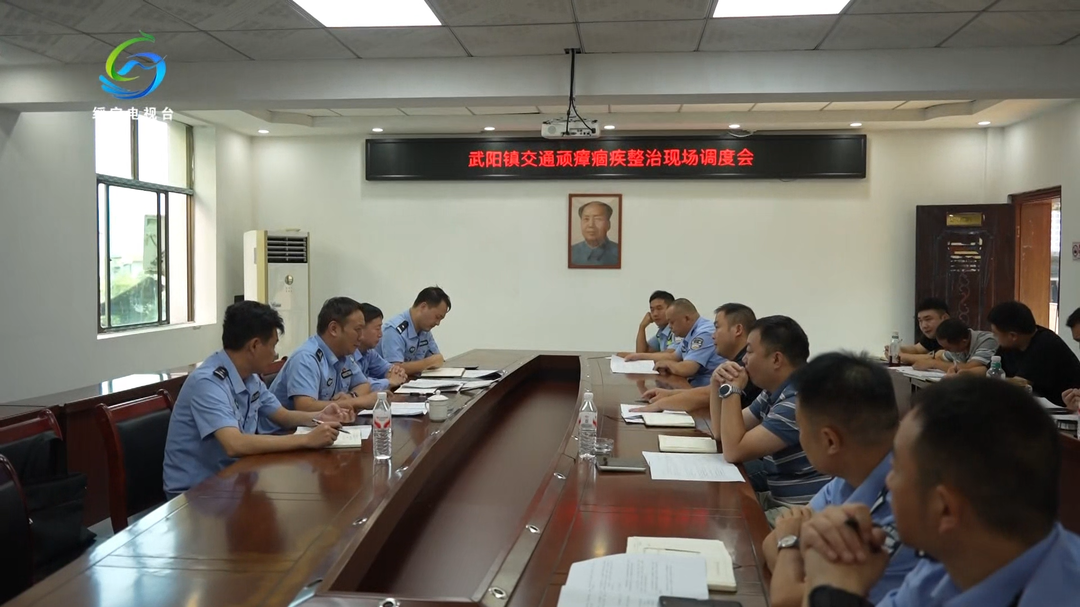 县公安局在武阳镇开展交通问题顽瘴痼疾现场整治行动