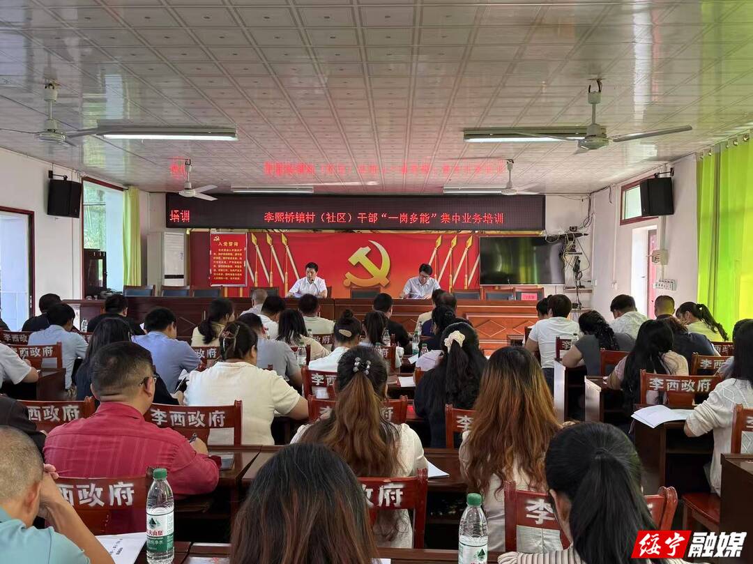 李熙桥镇举办村干部“一岗多能”专题培训  提升基层治理综合能力