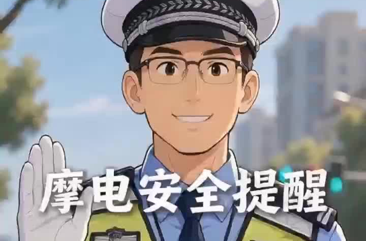 摩电车辆安全提示