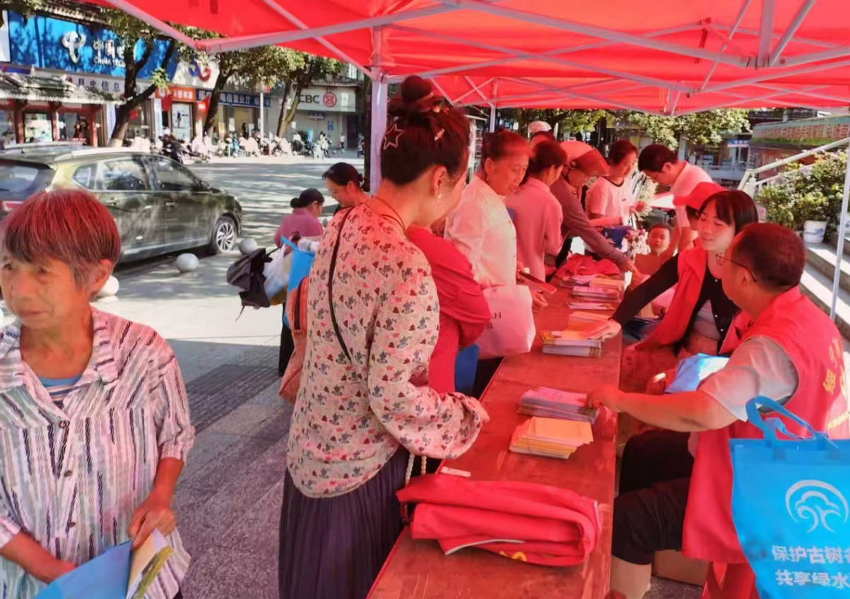 绥宁县林业局开展多方位古树名木保护宣传活动